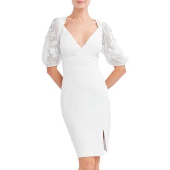 BCBGMAXAZRIA MU07D90 Womens Embroidered Cocktail Mini Evening Dress NWT